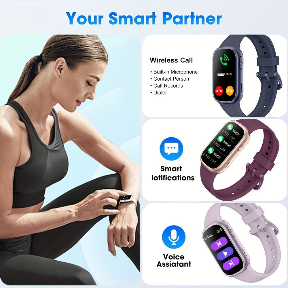 AquaFit Vandtæt Smartwatch – Lang Batterilevetid Fitness Tracker til Aktive Livsstile