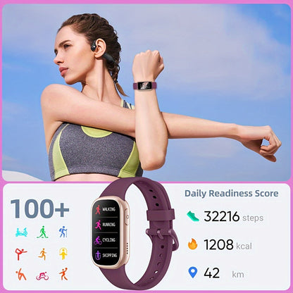 AquaFit Vandtæt Smartwatch – Lang Batterilevetid Fitness Tracker til Aktive Livsstile