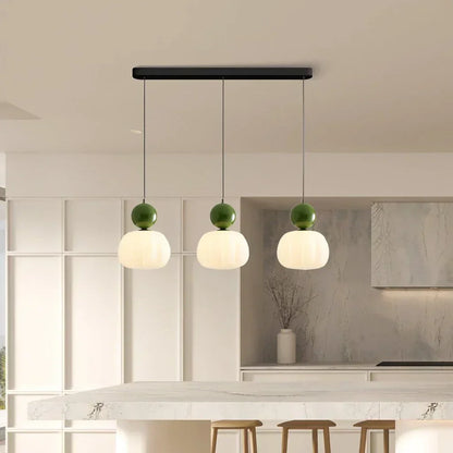 Art Deco Pendellampe - Creme, Bauhaus Design