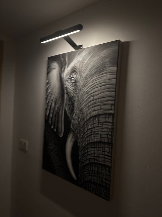 ArtGlow Trådløs LED Billedlampe – Genopladelig Væglampe med Fjernbetjening & Justerbar Dæmpning