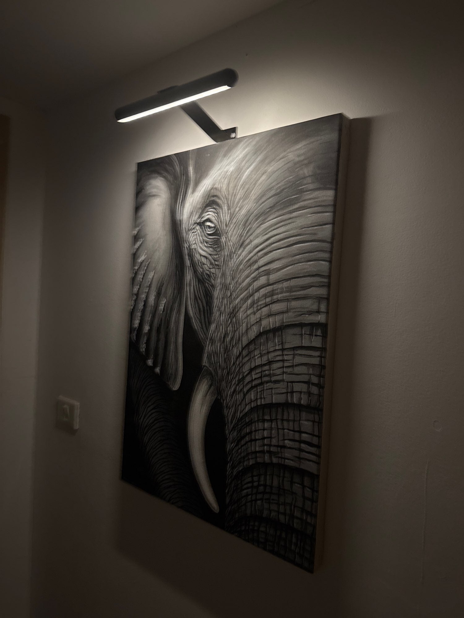 ArtGlow Trådløs LED Billedlampe – Genopladelig Væglampe med Fjernbetjening & Justerbar Dæmpning