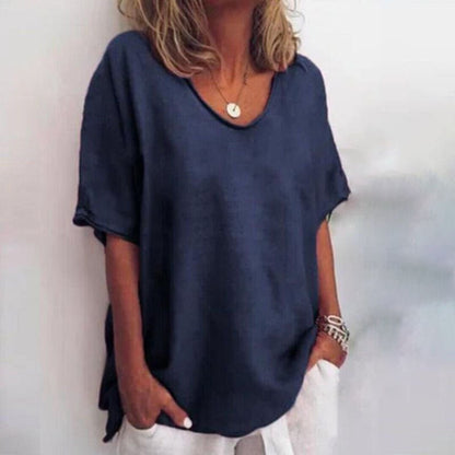Image of Asta | Dame V-hals Løs Bluse