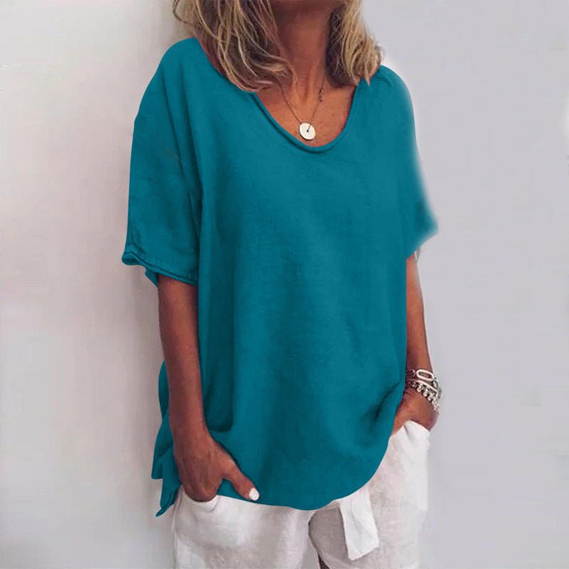 Image of Asta | Dame V-hals Løs Bluse