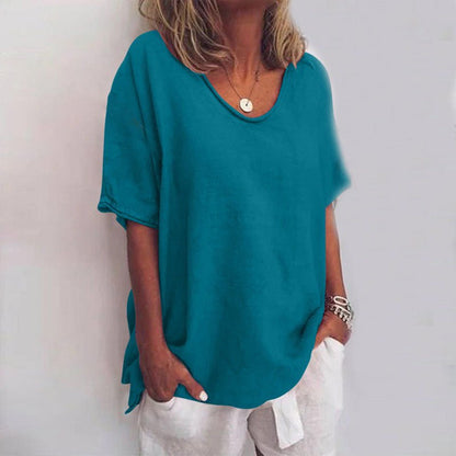 Image of Asta | Dame V-hals Løs Bluse
