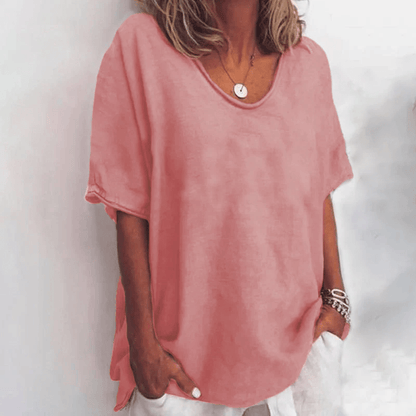 Image of Asta | Dame V-hals Løs Bluse