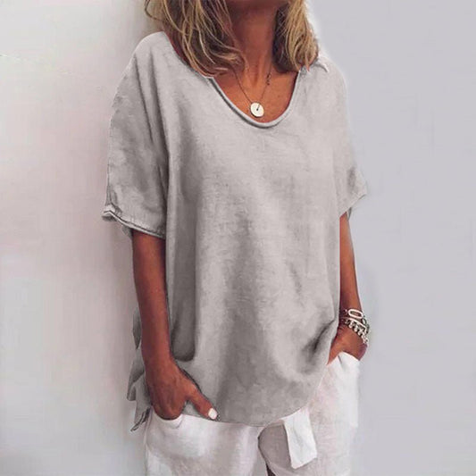 Image of Asta | Dame V-hals Løs Bluse