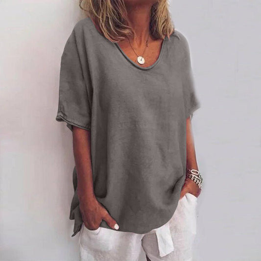 Image of Asta | Dame V-hals Løs Bluse