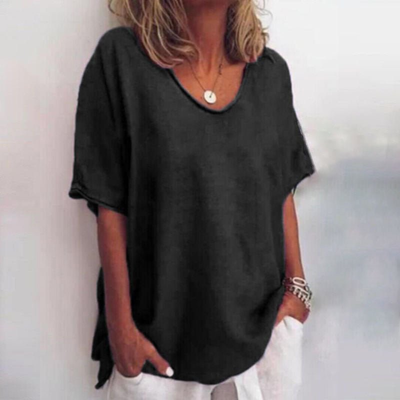 Image of Asta | Dame V-hals Løs Bluse