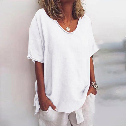 Image of Asta | Dame V-hals Løs Bluse