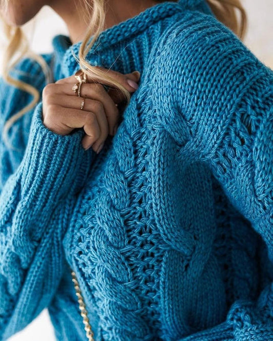 Ophélie | Chunky Knit Turtleneck Sweater - Image 2