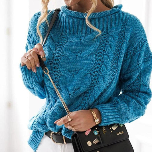 Ophélie | Chunky Knit Turtleneck Sweater - Image 1