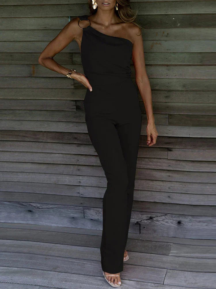Image of Augusta | Dame One-Shoulder Formel Jumpsuit