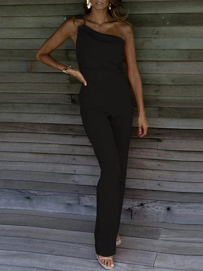 Image of Augusta | Dame One-Shoulder Formel Jumpsuit