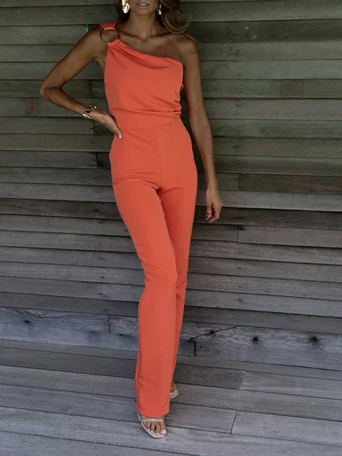 Image of Augusta | Dame One-Shoulder Formel Jumpsuit