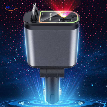 AutoCharge™ 120W | 4-i-1 Oplader, Super Hurtig, RGB Stjernehimmel!