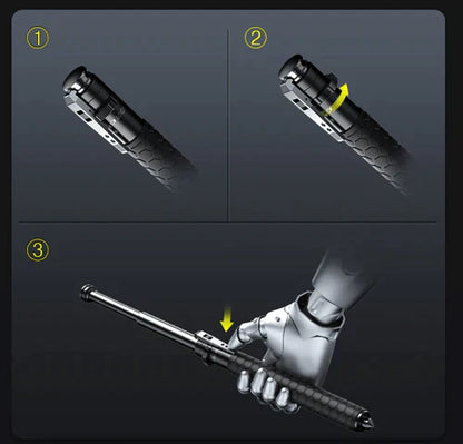 Automatisk Sammenklappelig Gåstang - Ergonomisk & Holdbar