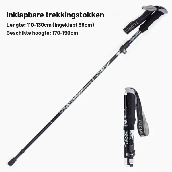 Automatisk Sammenklappelig Gåstang - Ergonomisk & Holdbar