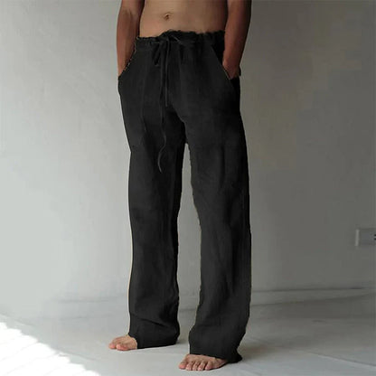 Raphaël | Pantalon baggy en lin pour hommes Aéré Confortable - Image 4