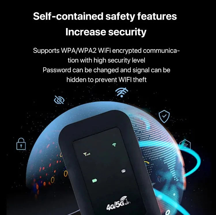 Bærbar 5G WiFi Router – Højhastigheds Mobil Trådløs Internet Hotspot