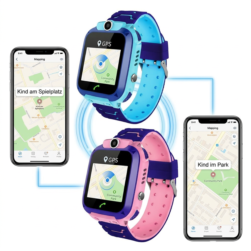 Børnesmartwatch med GPS, Kamera, Telefonopkald og SOS-knap