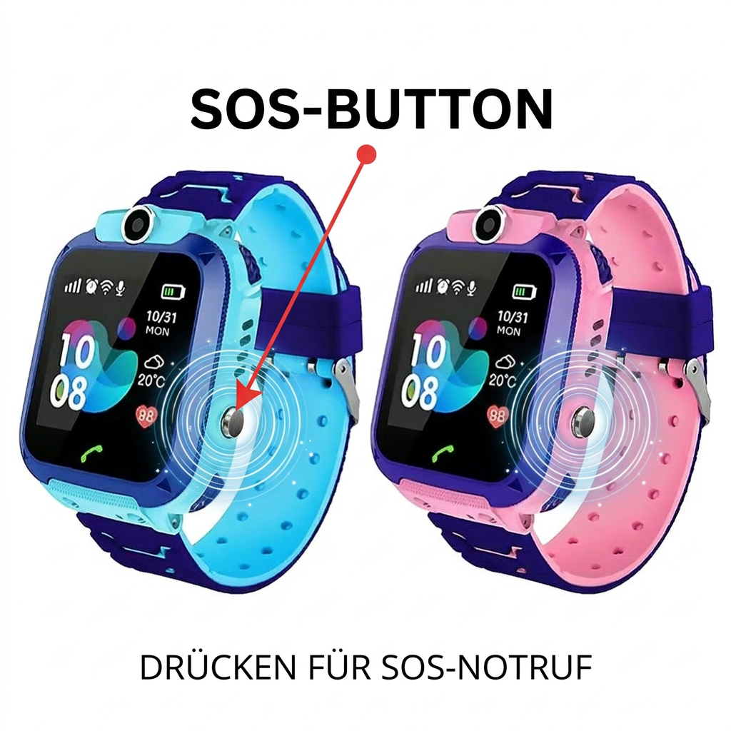 Børnesmartwatch med GPS, Kamera, Telefonopkald og SOS-knap