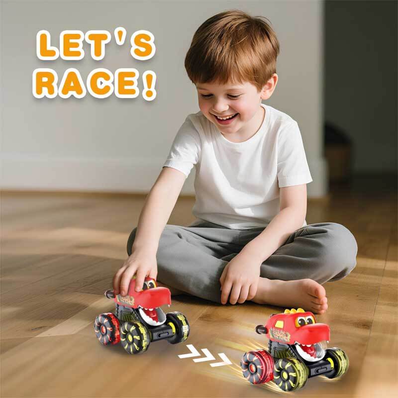 Børns Dinosaur Monster Truck Legetøj med LED Hjul