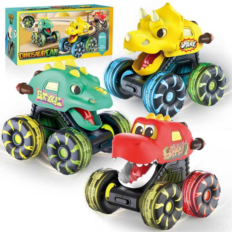 Børns Dinosaur Monster Truck Legetøj med LED Hjul