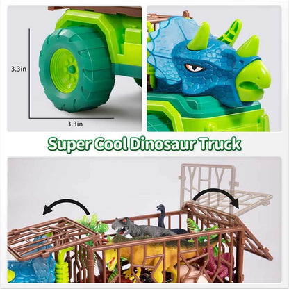Børns Dinosaur Transport Lastbil & Figurer Legesæt