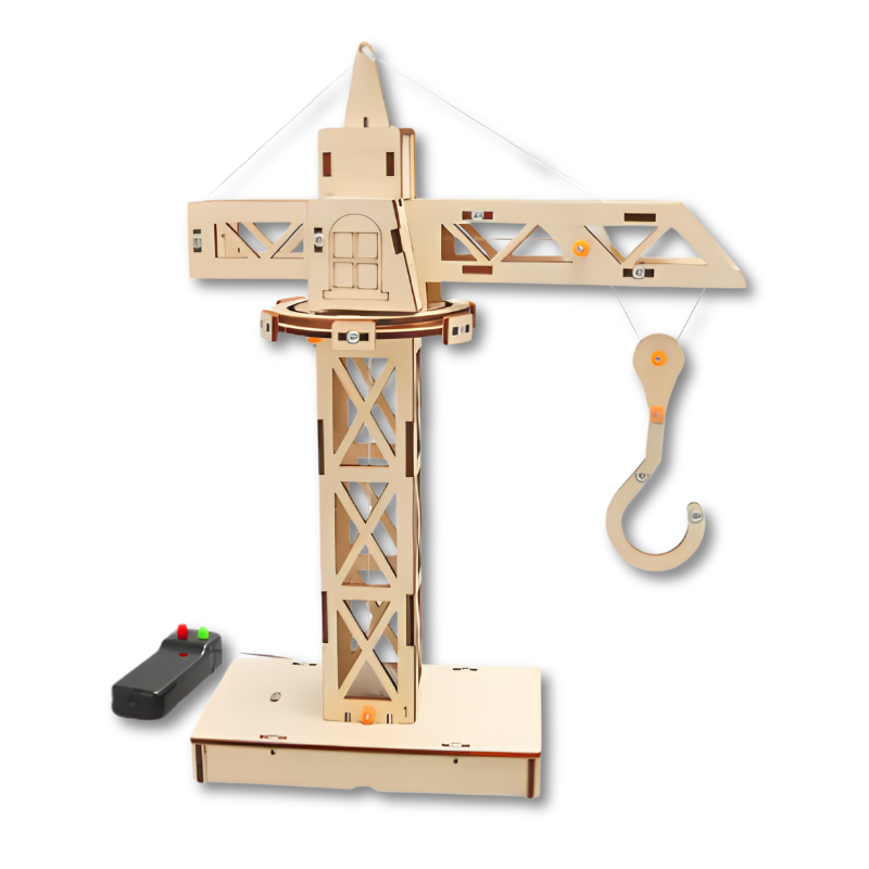 Børns DIY Elektrisk Træ Køretøj Byggekits