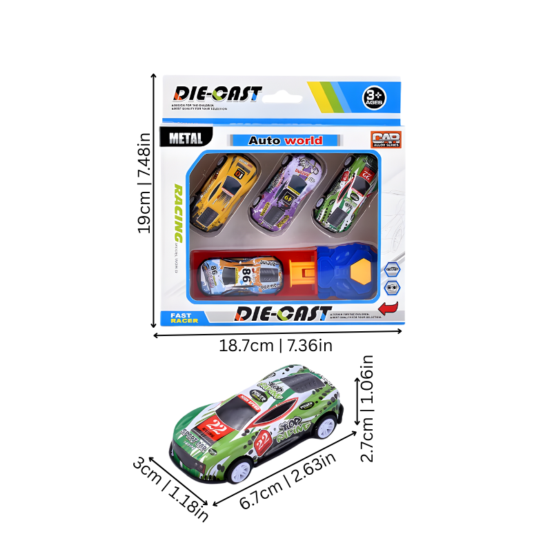 Børns Mini Bil Launcher Legesæt