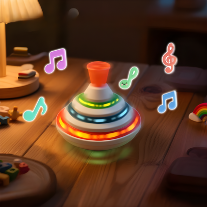 Børns Musikalske Lysende Spinning Top Sanse Legetøj