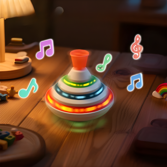 Børns Musikalske Lysende Spinning Top Sanse Legetøj
