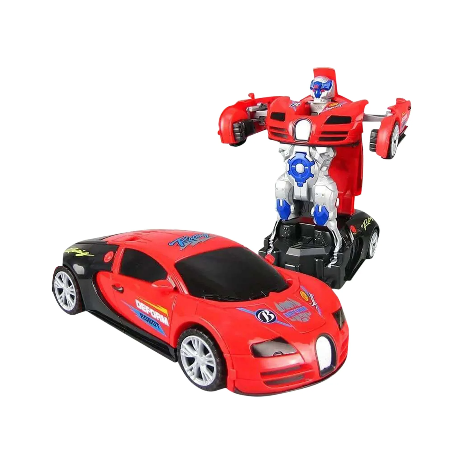 Børns Transformerende Robot Legetøjsbil med Obstacle Detection