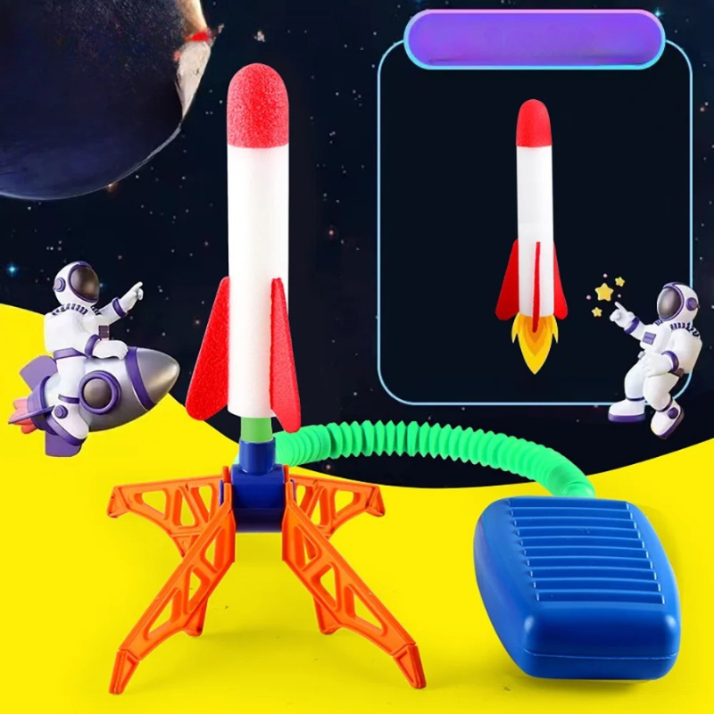 Børns Udendørs Stomp Rocket & Launcher Sæt