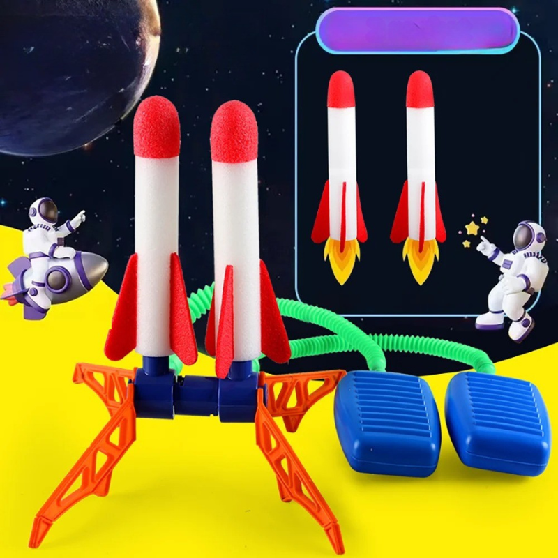 Børns Udendørs Stomp Rocket & Launcher Sæt
