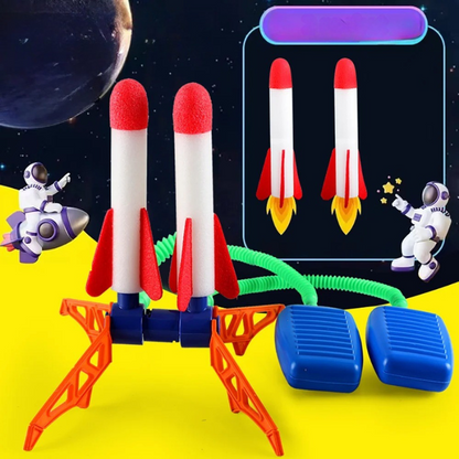 Børns Udendørs Stomp Rocket & Launcher Sæt