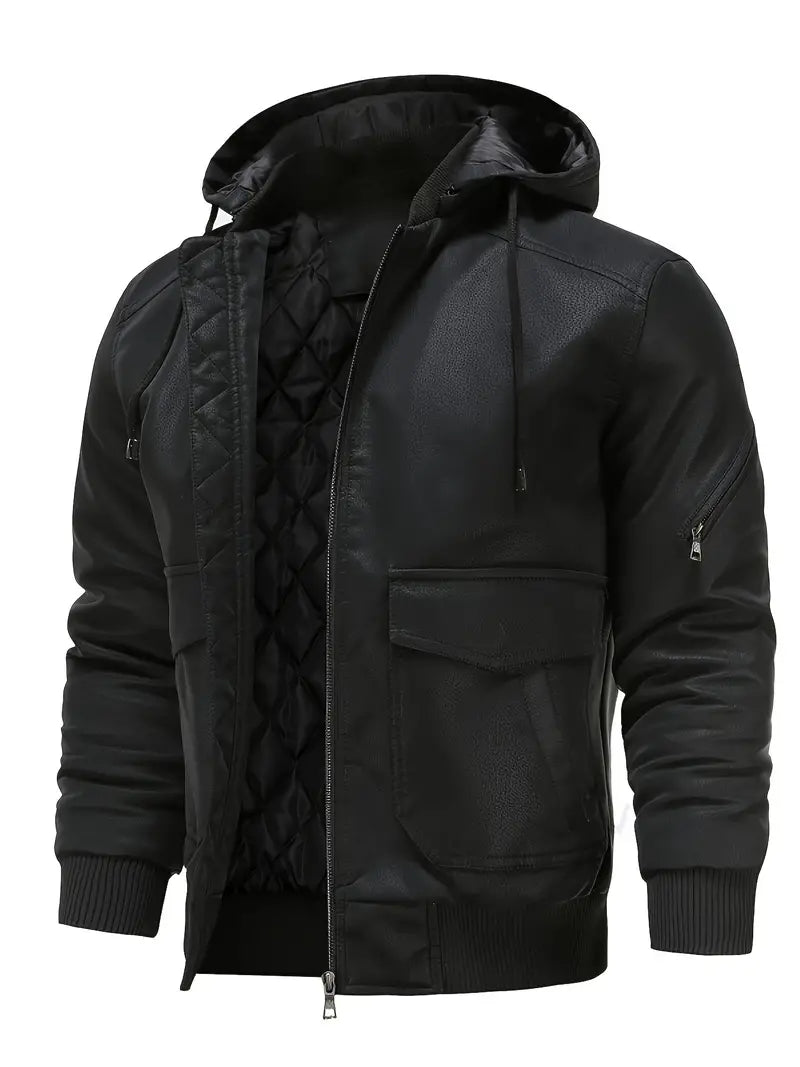 Romain | Blouson aviateur à capuche pour homme - Image 7