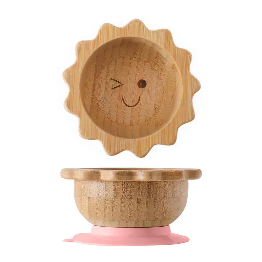 Baby Bamboo Suge Service Sæt – Sikkert & Stilfuldt Tallerkener & Skåle til Småbørn