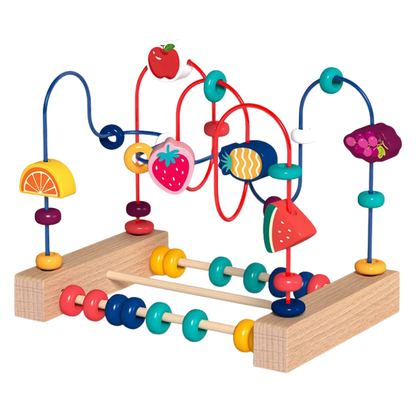 Baby Montessori Træ Perle Labyrint Legetøj til Tidlig Læring