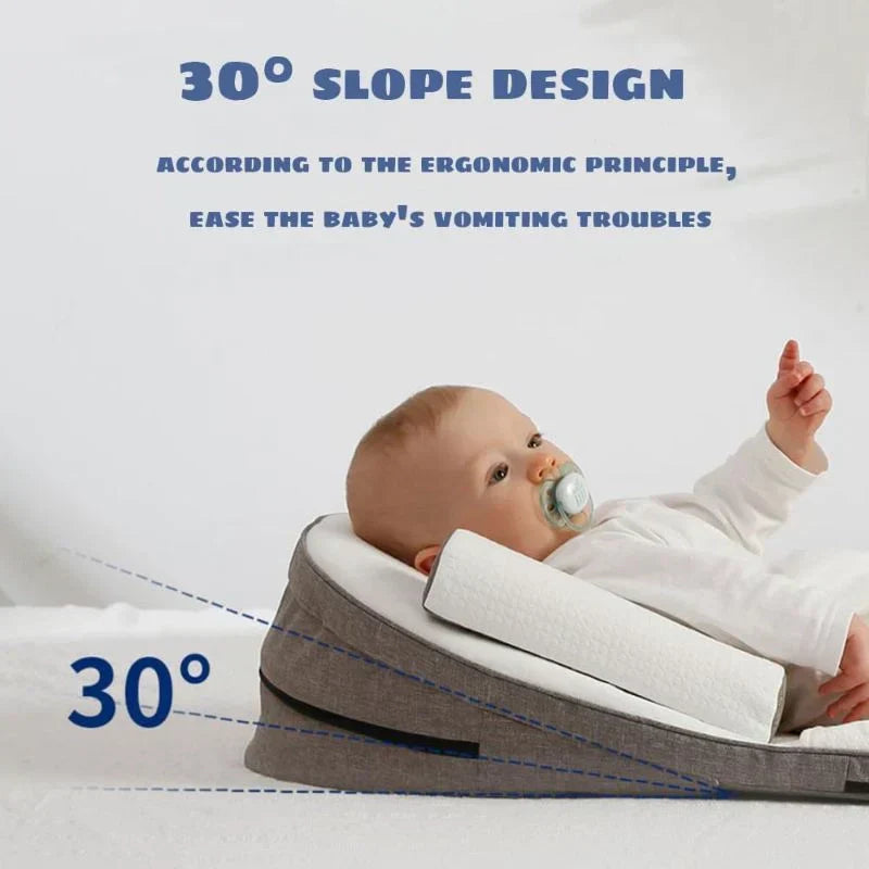 Baby Wedge Pude: Sikker Side Søvn & Anti-Reflux Støtte
