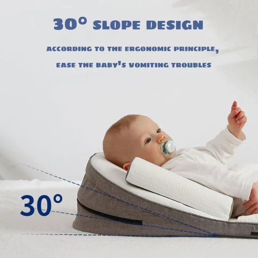Baby Wedge Pude: Sikker Side Søvn & Anti-Reflux Støtte