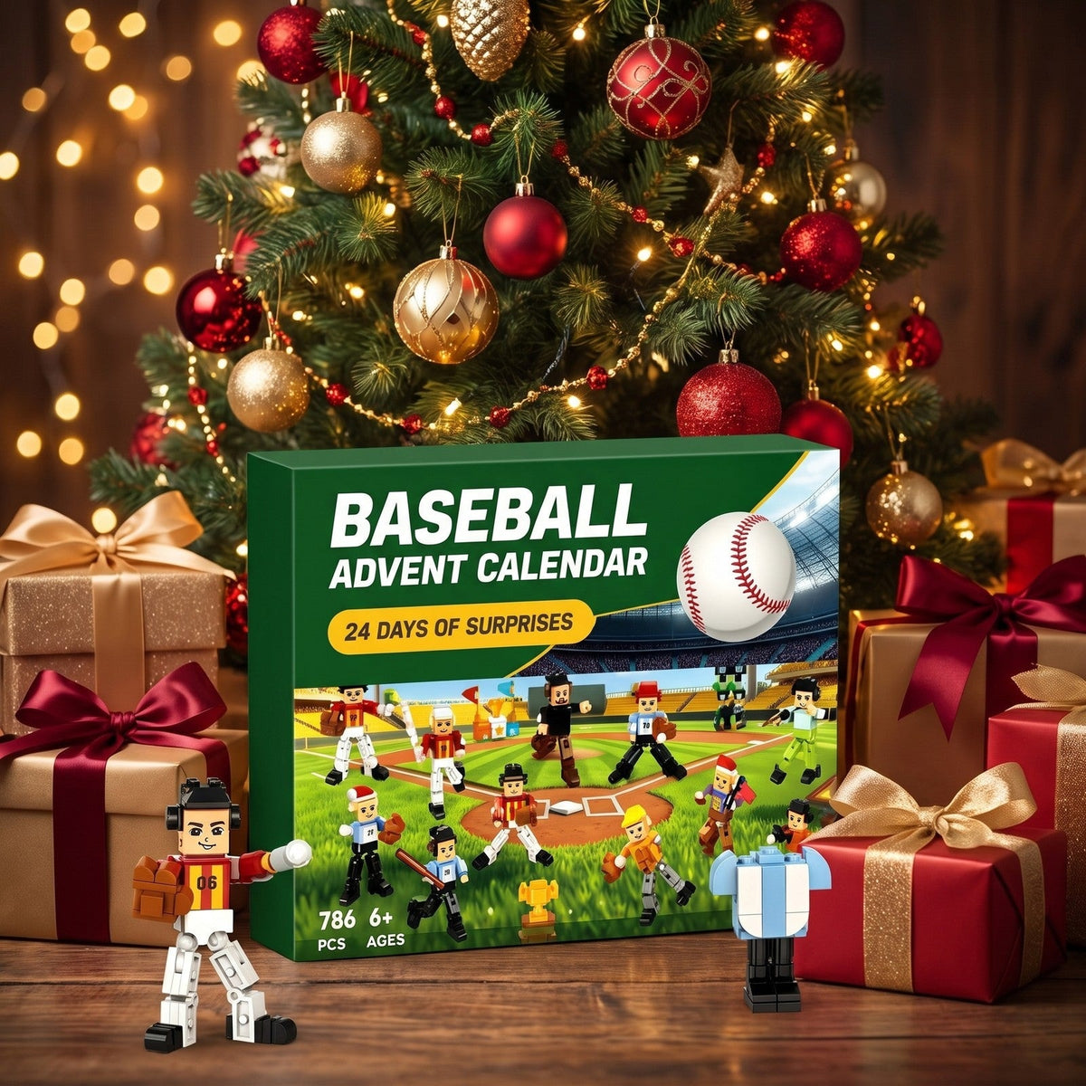 Baseball-julekalender, 786 klodser til spillere og stadionmodeller