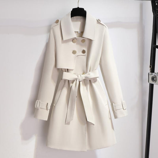 Sibylle | Manteau croisé ceinturé pour femme - Image 1