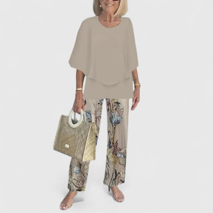 Image of Benedikte | Dame Afslappet Pasform Todelt Buksesæt