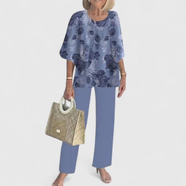 Image of Benedikte | Dame Afslappet Pasform Todelt Buksesæt
