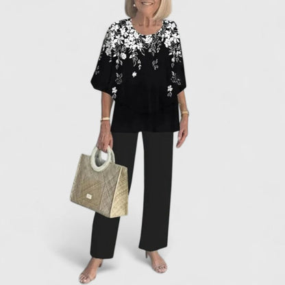 Image of Benedikte | Dame Afslappet Pasform Todelt Buksesæt