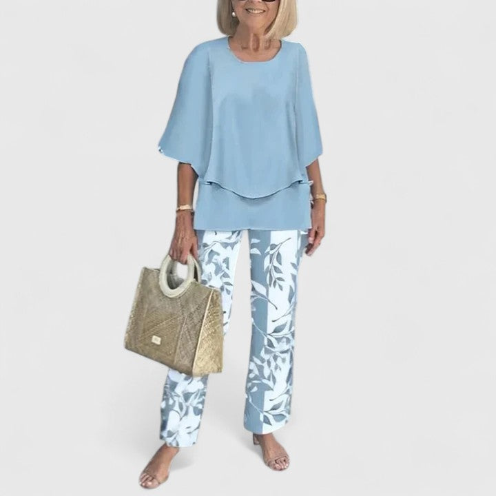 Image of Benedikte | Dame Afslappet Pasform Todelt Buksesæt