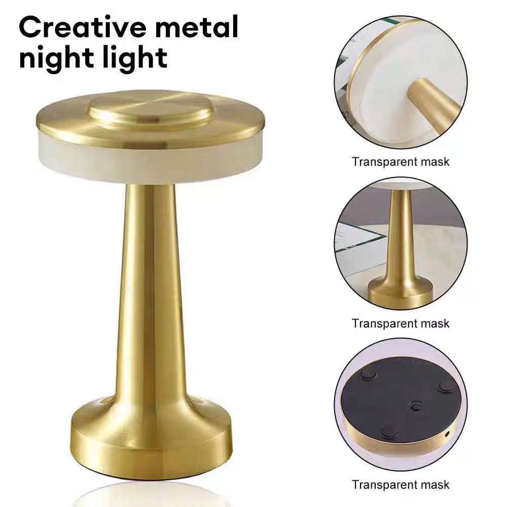 Berørings LED Bordlampe Genopladelig med USB