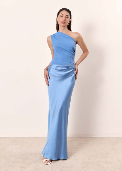 Image of Bergrun | Dame One Shoulder Maxikjole