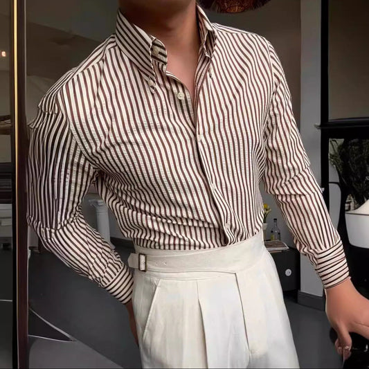 Jadon | Chemise Boutonnée Rayée pour Homme - Image 2